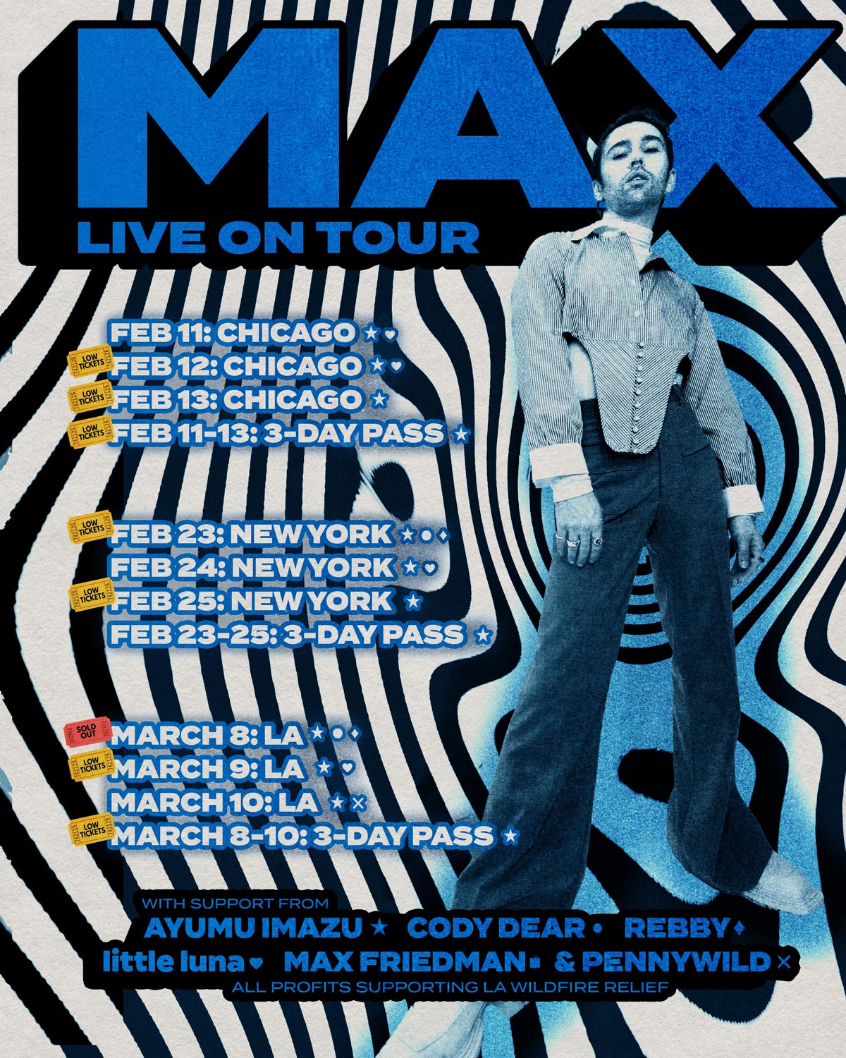 little luna on tour with MAX poster.