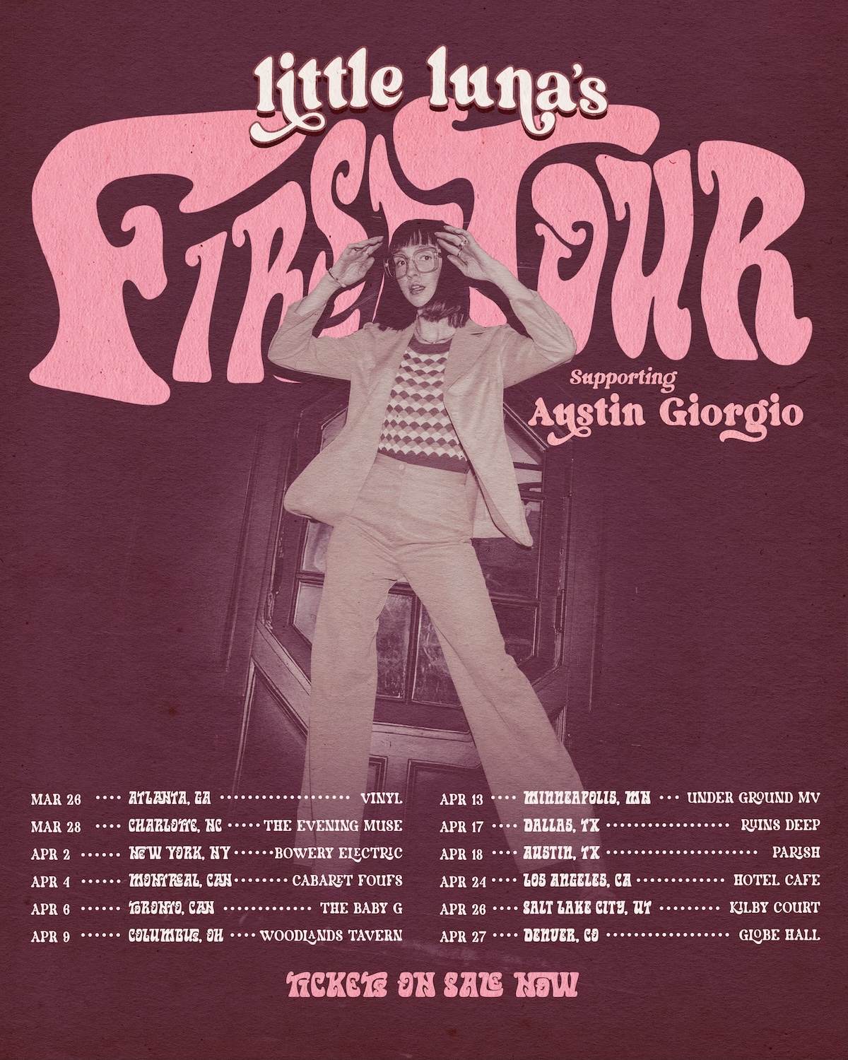 little luna spring 2025 tour poster
